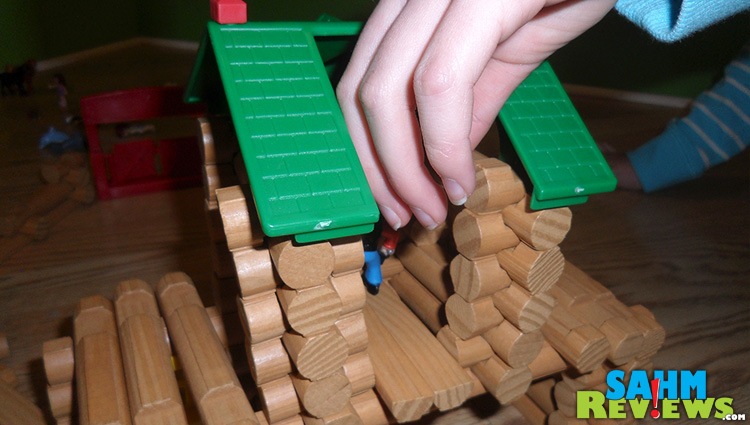 Lincoln Logs - Closeup of hands