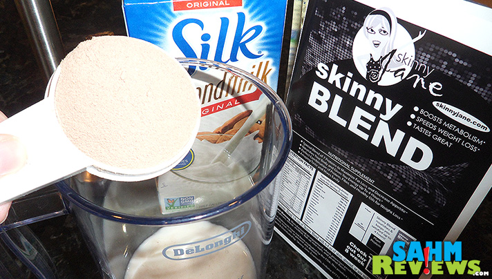 Silk Almond Milk plus Skinny Jane Chocolate Protein Mix equals a great start to the morning. - SahmReviews.com