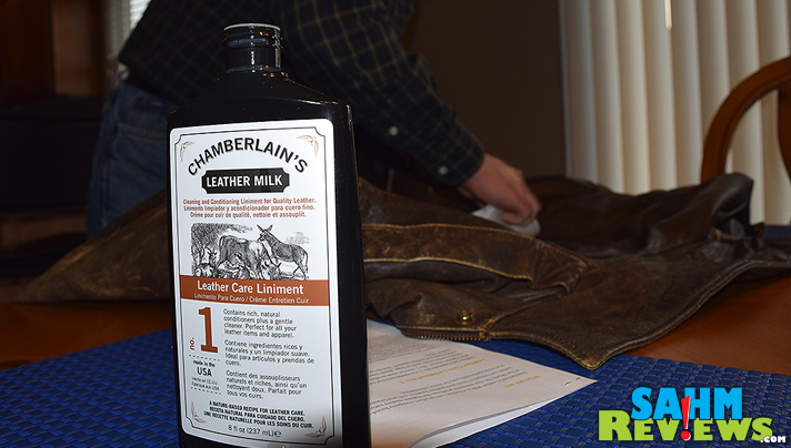 We used Chamberlain's Leather Milk to help keep our keepsake leather jacket in the family for years to come. - SahmReviews.com