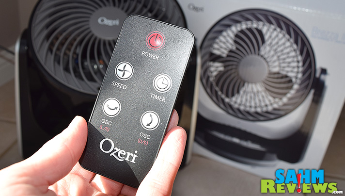 The Ozeri Brezza II desk fan rotates both vertically and horizontally, multiple speeds, a timer and even a remote! - SahmReviews.com