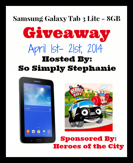Visit SahmReviews.com for details on how you can enter #win a Samsung Galaxy Tab 3 Lite! #giveaway