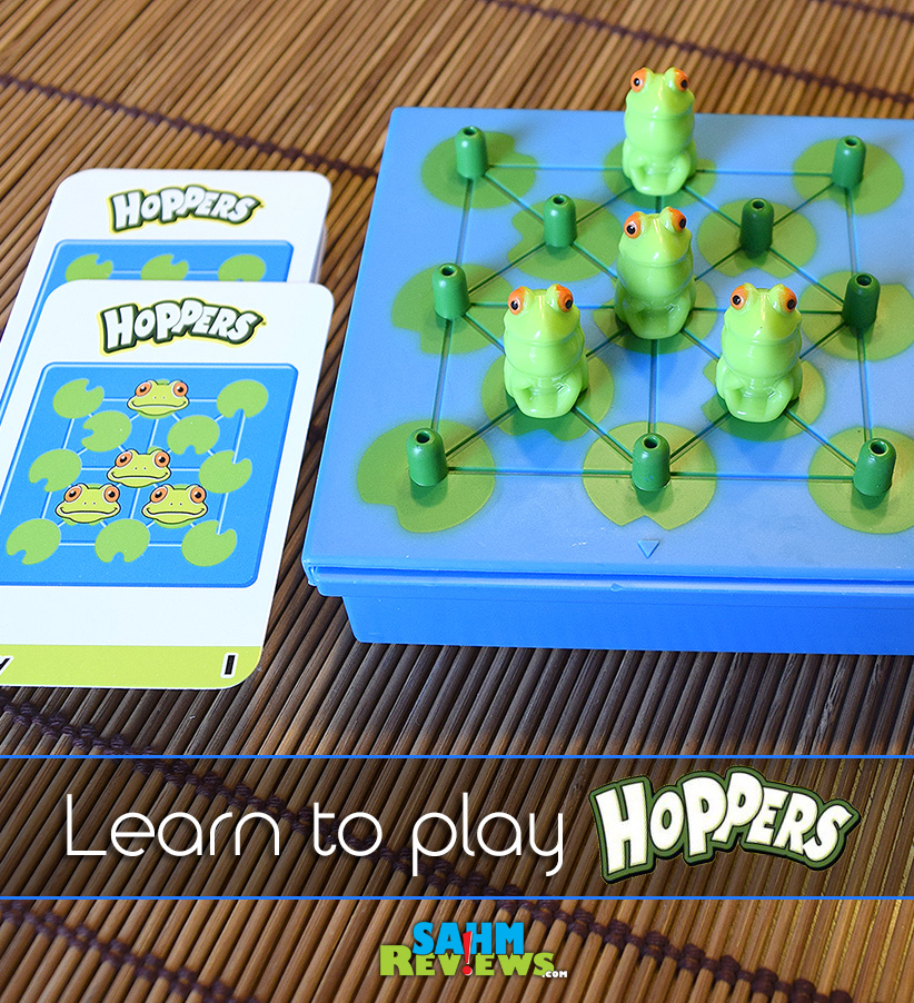 Got a few minutes to spare? Play a quick solitaire game of Hoppers by Think Fun - SahmReviews.com