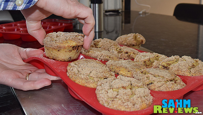 We finally incorporated some silicone cooking accessories into our arsenal.  See how well these muffin pans performed! - SahmReviews.com