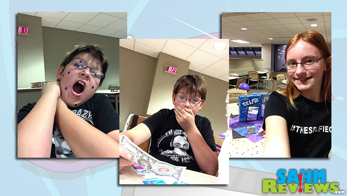 Take a selfie, show it to your opponents, pick your favorite and collect the win! Selfie from USAopoly turns the camera fad into a party game for all ages! - SahmReviews.com
