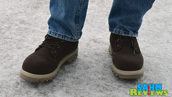 Our recent ice storm was no match for my new Lugz boots. The snug fit and memory foam kept me steady on nearly 1" of freezing rain! - SahmReviews.com