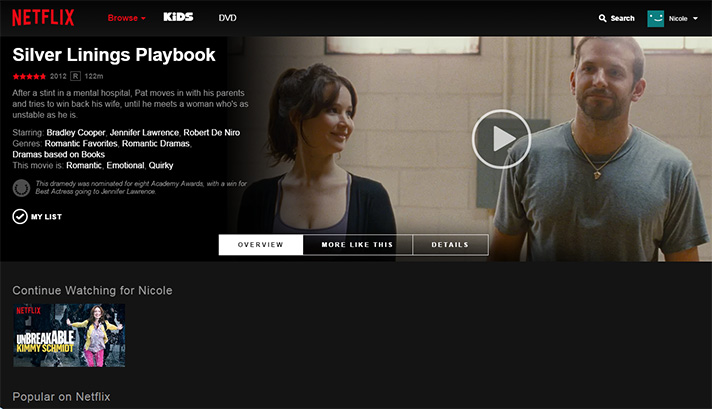 Watch Silver Linings Playbook on Netflix. - SahmReviews.com #StreamTeam