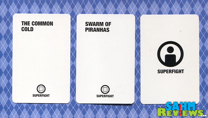 This week's Thrift Treasure is a unique card game called SuperFight. Battle your opponent in this hilarious take on the classic game of War. - SahmReviews.com