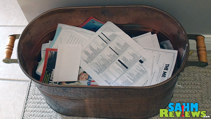 We recycle school paperwork when it is returned home after being graded. - SahmReviews.com