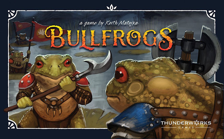 We love it when we find a game that appeals to both adults and kids. Bullfrogs by Thunderworks Games has a great design and more strategy than you'd expect. - SahmReviews.com