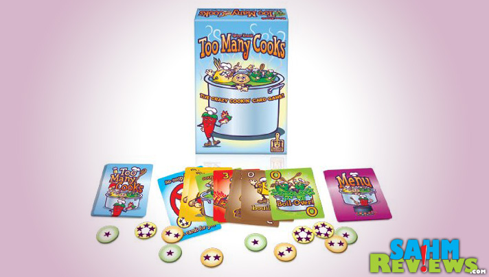 If you can't put the game in the kitchen, at least you can put the kitchen in the game with Too Many Cooks by R&R Games. A twist on Hearts or Spades! - SahmReviews.com