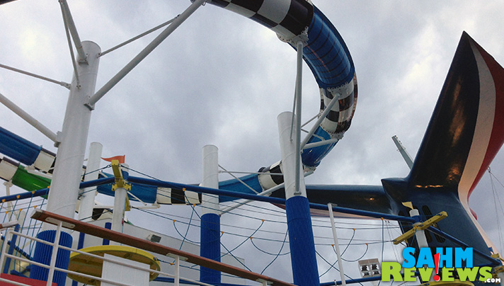 Consider cruise ship amenities before booking a cruise. Some have water parks and obstacle courses. Others don't. - SahmReviews.com