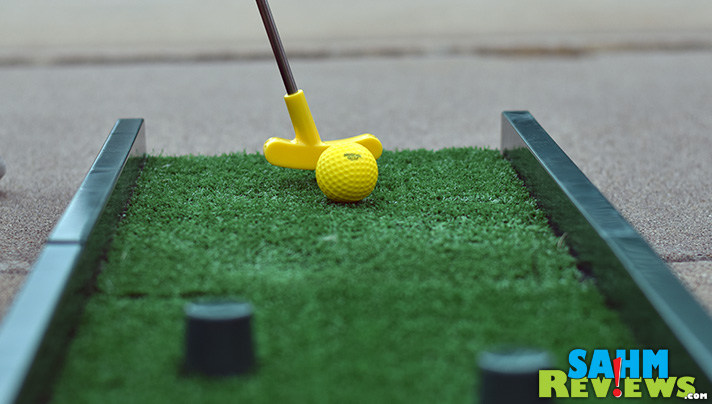 There is now a way to bring that miniature golf experience home with you! Noochie Golf lets you customize your course in your own yard - or inside! - SahmReviews.com