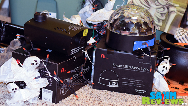 Take advantage of discounts on fog machines and stage lights to set the tone for trick-or-treaters. - SahmReviews.com