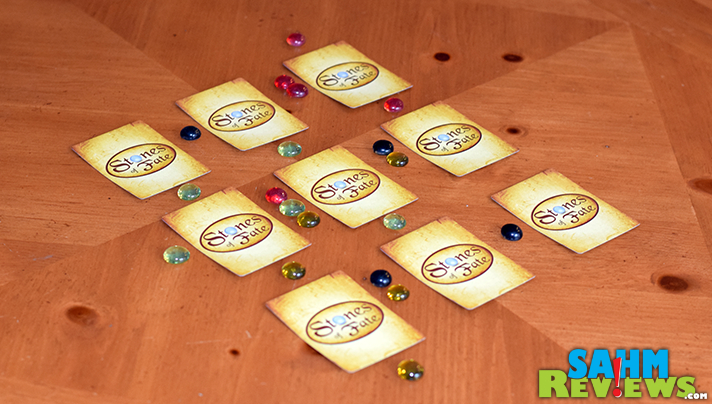 Stones of Fate by Cosmic Wombat Games falls into that "big things in small packages" category. An area-control card game that runs about $20? Great deal! - SahmReviews.com