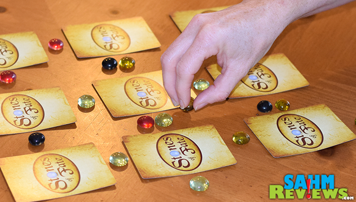 Stones of Fate by Cosmic Wombat Games falls into that "big things in small packages" category. An area-control card game that runs about $20? Great deal! - SahmReviews.com