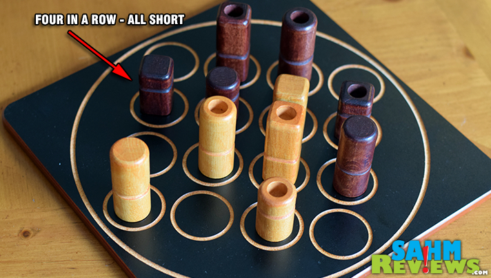 Another wooden game for our collection! Quarto! by Gigamic just about completes our collection, and is just as fun as the others! - SahmReviews.com
