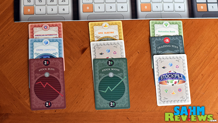 Stockpile by Nauvoo Games turned out to be a enjoyable representation of the financial markets in a 5-player game! A perfect gift for the aspiring Wall Street shark! - SahmReviews.com