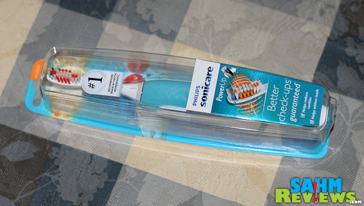 A Philips Sonicare PowerUp toothbrush is a budget-friendly addition to your beauty routine. - SahmReviews.com