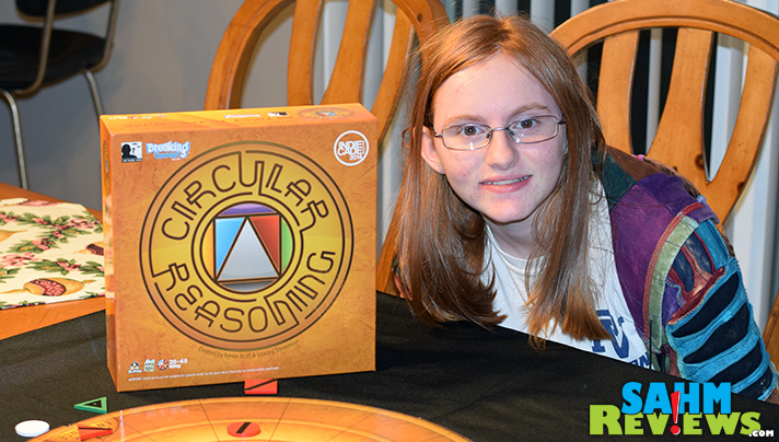 Usually known for their card games, Breaking Games' Circular Reasoning is a solid abstract title for up to 4 players. You'll have no reason not to want it! - SahmReviews.com
