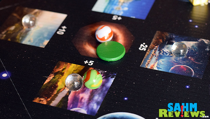 Universe by Diletostra is another example of a self-published game delivered in a pizza box. Is this one all it is sliced up to be? - SahmReviews.com