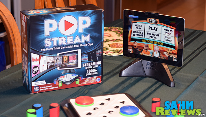 Trivia games enter the 21st century with games like Pop Stream by Spin Master Games. Coupled with a tablet, compete to see who is the real movie nerd! - SahmReviews.com