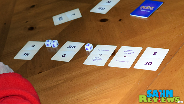 Twirk by Breaking Games puts you in a race to be the first to create an 8-letter word only from the cards and dice displayed. Does your brain work fast enough? - SahmReviews.com