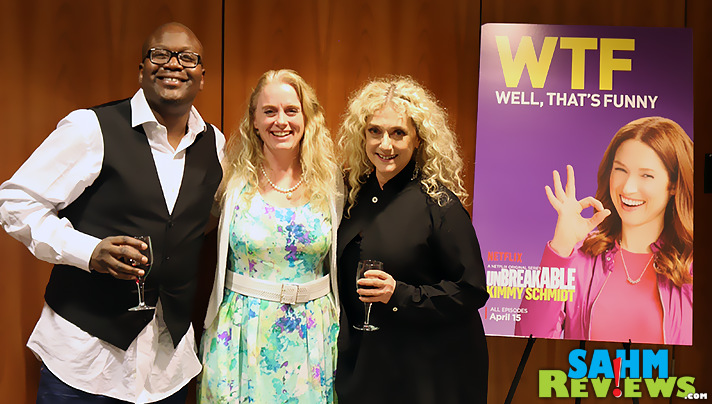 Following a screening of Season 2 of Netflix Original, Unbreakable Kimmy Schmidt, we participated in a Q&A session with Tituss Burgess and Carol Kane. - SahmReviews.com #StreamTeam #Netflix