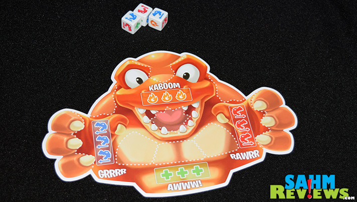 What's better than a game about dinosaurs? A game with battling dinosaurs! We take Roar-a-Saurus for a roll - and lose again... - SahmReviews.com