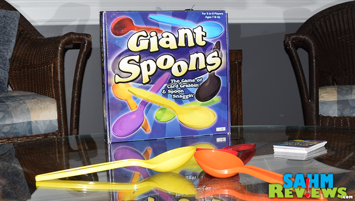 The retro game, Spoons, got a giant upgrade. Literally. Giant Spoons game offers the same play with a larger than life component. - SahmReviews.com