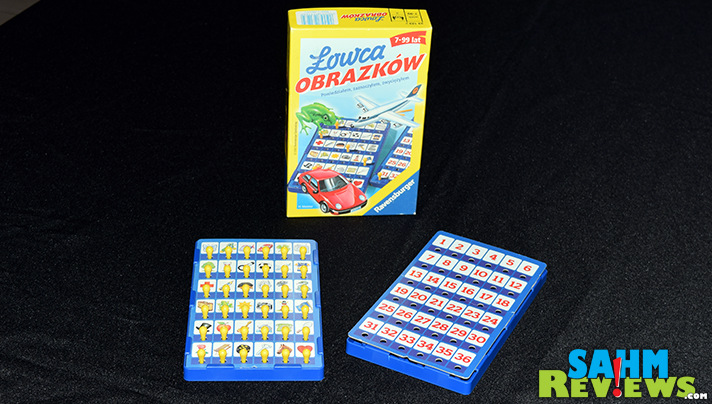 We were dumbfounded when we found a game without instructions and in a completely different language! Did we ever find out how to play Łowca Obrazków? - SahmReviews.com
