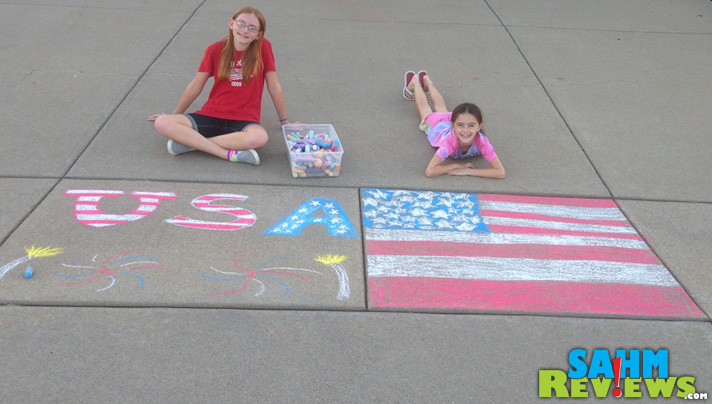 There isn't an age limit on the creativity of sidewalk chalk. - SahmReviews.com
