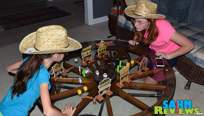 It's bandits vs. lawmen in Flick 'em Up! by Z-Man Games. This award-nominated game was nothing like any others in our collection! - SahmReviews.com