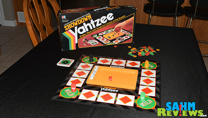 I've always been a big fan of Yahtzee, having grown up with a couple versions in the house. Showdown Yahtzee was one we found at thrift I had never seen! - SahmReviews.com