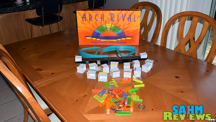 90's board game publishers always seemed to be trying to out-do each other with wild contraptions never before offered. Arch Rival is one such attempt. - SahmReviews.com