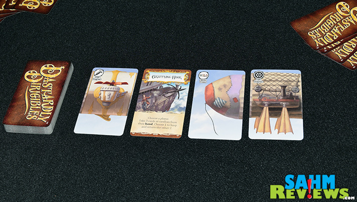 In Fireside Games' card game, Dastardly Dirigibles, you can build your own airship, hopefully much better than the Hindenburg! - SahmReviews.com