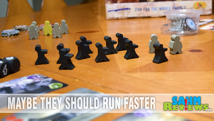 Run, Meeple, Run! Hit Z Road is an epic road trip where the goal is to survive the zombie meeples. - SahmReviews.com