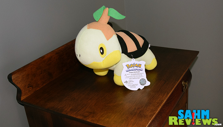 This cute little Pokemon Plush hangs out with my daughter while she plays her Nintendo 3DS XL. - SahmReviews.com