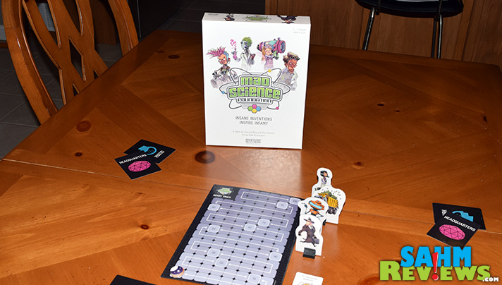 After getting a personal demo of Mad Science Foundation from one of the creators, we knew Cryptozoic Entertainment's new game shoud be in our collection. - SahmReviews.com