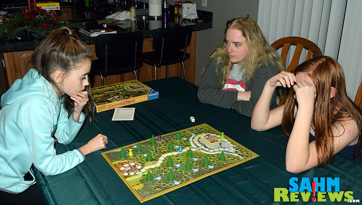I've always been a sucker for good game components. Ravensburger's Enchanted Forest and its little trees was something I just couldn't pass up! - SahmReviews.com