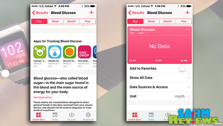Use the built-in iPhone health app to track and monitor health related data. - SahmReviews.com