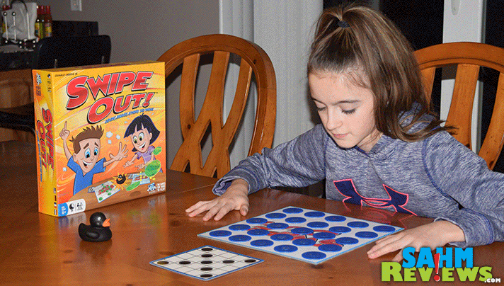 Instead of a long clean-up afterwards, we employed house rules for our copy of Swipe Out! by R&R Games. It would probably work for you too! - SahmReviews.com