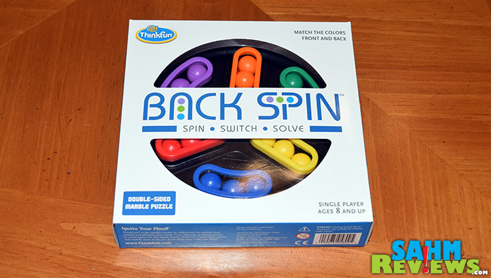 Not all puzzles are made from cardboard. This hand-held 3-D version by ThinkFun should keep you entertained for quite a while. Read more about Back Spin! - SahmReviews.com