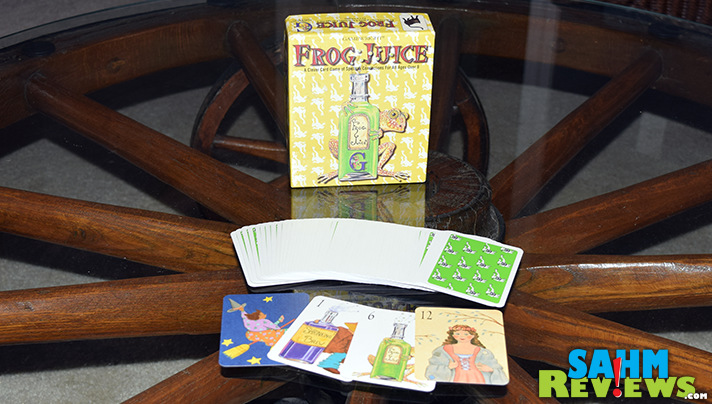 This week we picked up Frog Juice by Gamewright at our local Goodwill. Wonder if this witch-themed card game has the right recipe! - SahmReviews.com