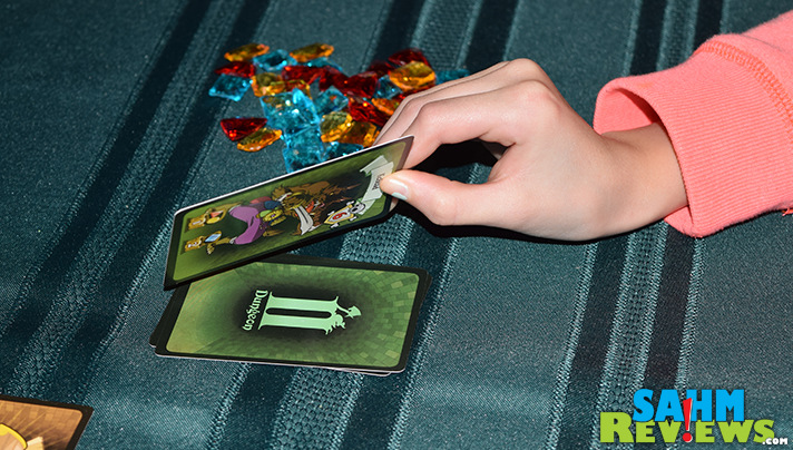 For under $15, Dungeon Busters has a lot of fun in its small box. But when upgraded with deluxe plastic gems it becomes that much more fun! - SahmReviews.com