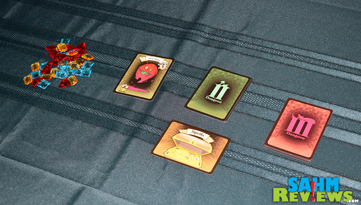 For under $15, Dungeon Busters has a lot of fun in its small box. But when upgraded with deluxe plastic gems it becomes that much more fun! - SahmReviews.com