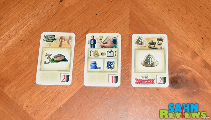 Select from different cards to plan your actions for the round in Mombasa. - SahmReviews.com