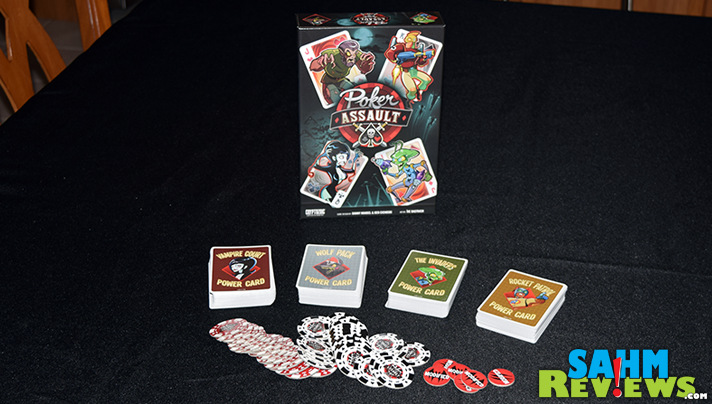What do you get when you cross poker with Magic the Gathering? You get Cryptozoic Entertainment's newest card game, Poker Assault! See it here - SahmReviews.com
