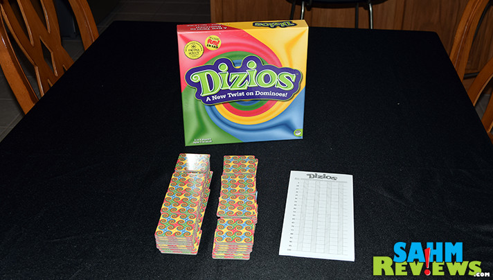 Advertised as A New Twist on Dominoes, would this week's Thrift Treasure live up to its claim? Find out what we thought of Mindware's Dizios! - SahmReviews.com