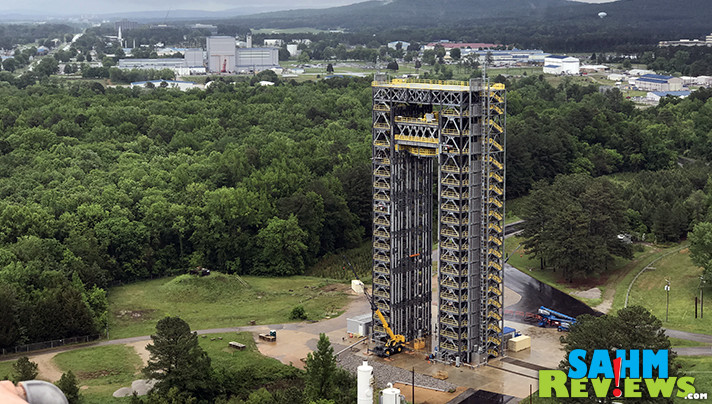 Check out the test stand we saw during our Marshall Space Flight Center tour. Taken from the TOP of the Saturn V S-1C Static Test Stand. - SahmReviews.com