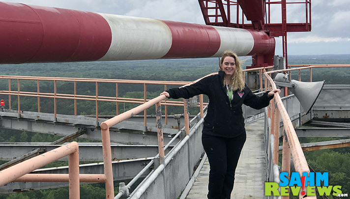 During our Marshall Space Flight Center tour, we headed to the TOP of the S-1C Static Test Stand used to test Saturn V. - SahmReviews.com
